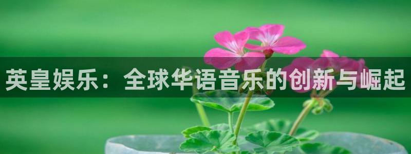 乐发ll500体育代理申请流程：英皇娱乐：全球华语音乐的创新与崛起