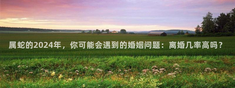乐发ll500官网注册：属蛇的2024年，你可能会遇到的婚姻问题：离婚几率高吗？